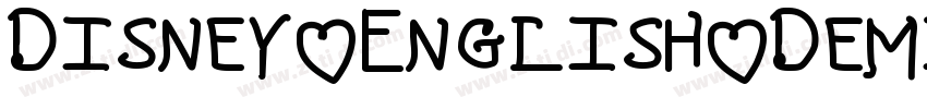 Disney English Demi字体转换
